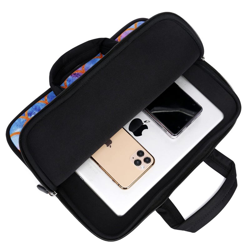 Baocool 11 11.6 12 12.1 12.5 inch Laptop Carrying Bag Chromebook Case Notebook Ultrabook Bag Tablet Cover Neoprene Sleeve for Apple MacBook Air Samsung Google Acer HP DELL Lenovo Asus (Mermaid Scale) - Image 5